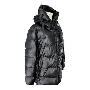 DKNY NWOT padded faux-leather jacket in Black Size M